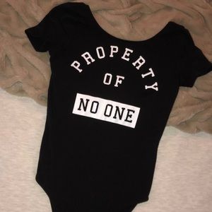 Property of No One body suit